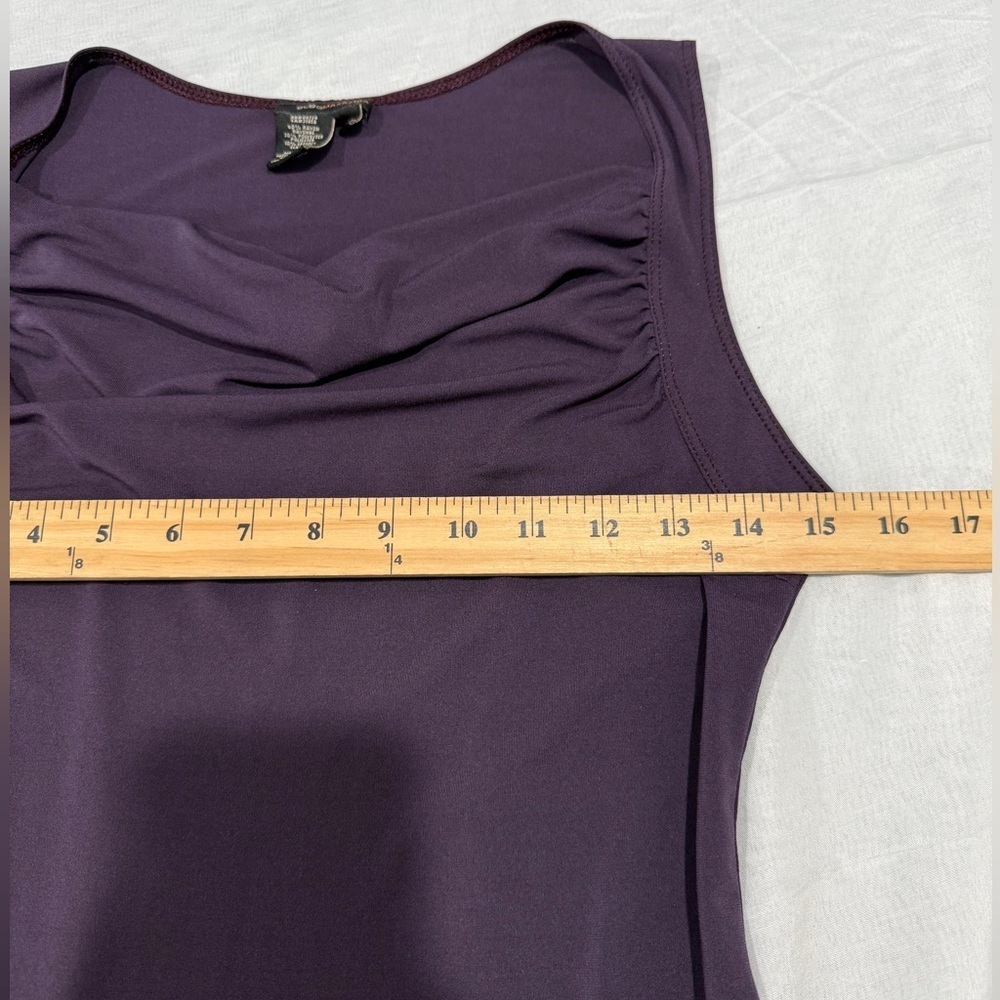 Bcbgmaxazria Women's Drape Sleeveless Slit Midi Dress Purple Size S - Picture 5 of 8